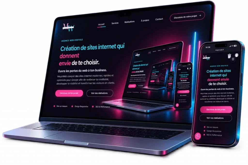 Aperçu site internet MeyirWeb